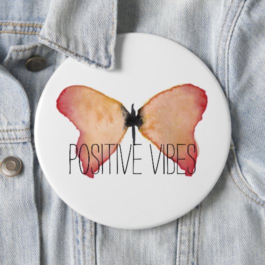 Pfirsichschmetterling mit personalisierten button (Beispiel)