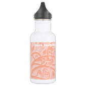 Pfirsichspirale, Filigree und Blume Trinkflasche (Links)