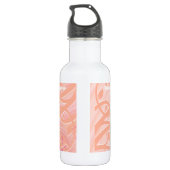 Pfirsichspirale, Filigree und Blume Trinkflasche (Rückseite)