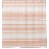 Pfirsichstreifen Duschvorhang (Vorderseite)