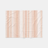 Pfirsichstreifen Fleecedecke (Vorderseite (Horizontal))