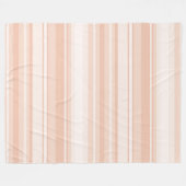 Pfirsichstreifen Fleecedecke (Vorderseite (Horizontal))