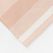Pfirsichstreifen Fleecedecke (Ecke)