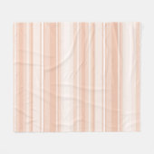 Pfirsichstreifen Fleecedecke (Vorderseite (Horizontal))