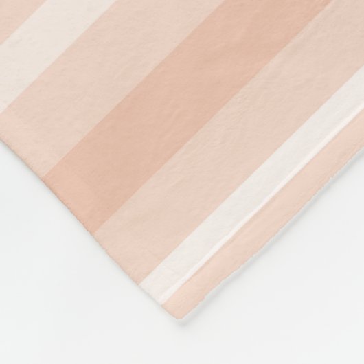 Pfirsichstreifen Fleecedecke (Ecke)
