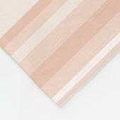 Pfirsichstreifen Fleecedecke (Ecke)