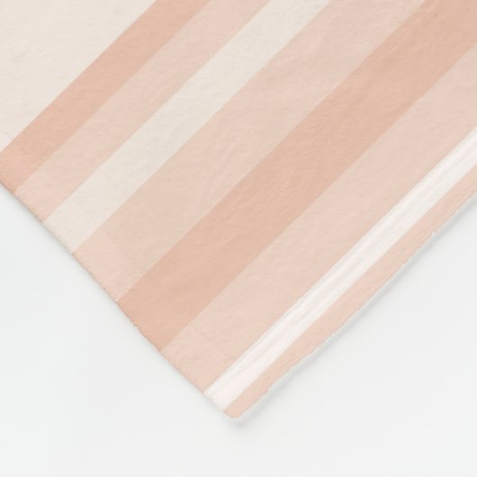Pfirsichstreifen Fleecedecke (Ecke)