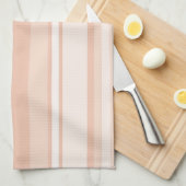 Pfirsichstreifen Geschirrtuch (Viertel Falte)