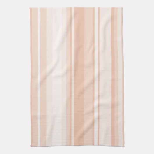 Pfirsichstreifen Geschirrtuch (Vertikal)