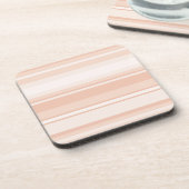 Pfirsichstreifen Getränkeuntersetzer (Linke Seite)