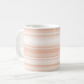 Pfirsichstreifen Kaffeetasse (Vorderseite Links)