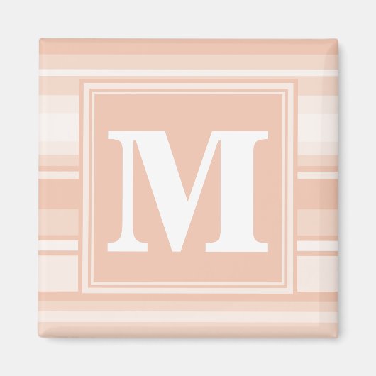 Pfirsichstreifen Magnet (Vorne)