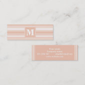 Pfirsichstreifen Mini Visitenkarte (Vorne/Hinten)