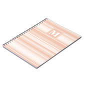 Pfirsichstreifen Notizblock (Linke Seite)