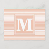 Pfirsichstreifen Postkarte (Vorderseite)