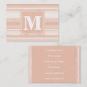 Pfirsichstreifen Visitenkarte (Vorne/Hinten)