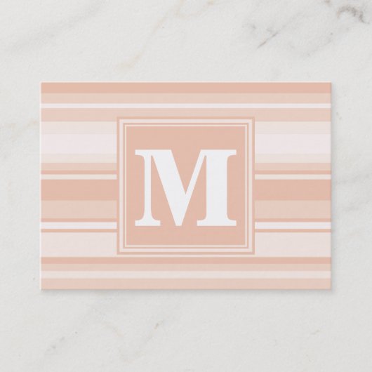 Pfirsichstreifen Visitenkarte (Vorderseite)