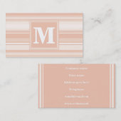 Pfirsichstreifen Visitenkarte (Vorne/Hinten)