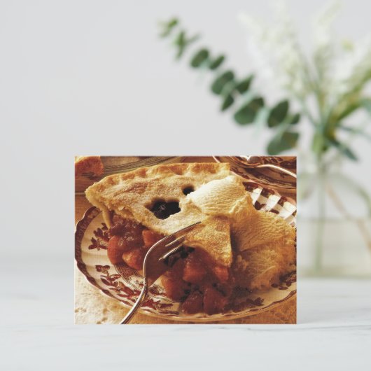 Pfirsichtorte Recia Postkarte (Stehend Vorderseite)