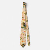 pfirsichtropisches hawaiianisches Muster Krawatte (Vorderseite)