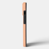 Pfirsichweich Solid Case-Mate iPhone Hülle (Rückseite / Links)