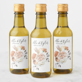 Pfirsichwein-Etikett Weinetikett (Flaschen)