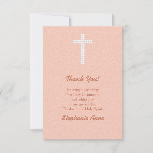 Pfirsichweine und -streifen einladung (Vorderseite)