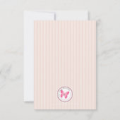 Pfirsichweine und -streifen einladung (Rückseite)