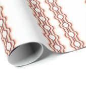 Pfirsichwellen-Symmetrie Geschenkpapier (Rolleneckpunkt)