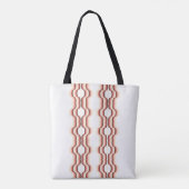 Pfirsichwellen-Symmetrie Tasche (Rückseite)
