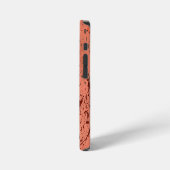 Pfirsichwirbel iPhone Hülle (Linke Seite)