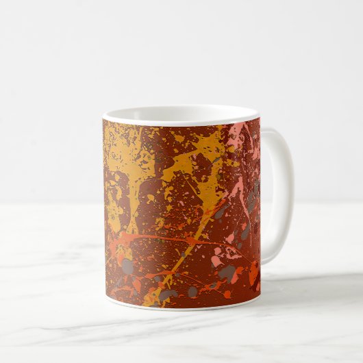 Pfirsichwirbel Kaffeetasse (VorderseiteRechts)