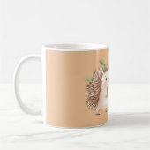 Pfirsig-Igel grüne Blätter Träume Kaffeetasse (Links)