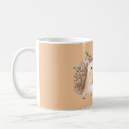 Pfirsig-Igel grüne Blätter Träume Kaffeetasse