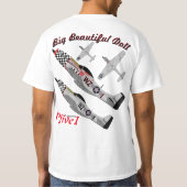 Pfive1 P-51 "große schöne Puppe 78. " T-Shirt (Rückseite)