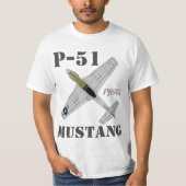 Pfive1 P-51 Mustang T-Shirt (Vorderseite)