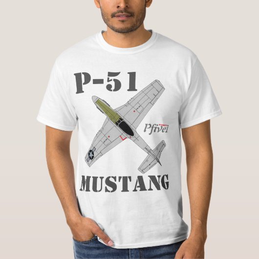 Pfive1 P-51 Mustang T-Shirt (Vorderseite)
