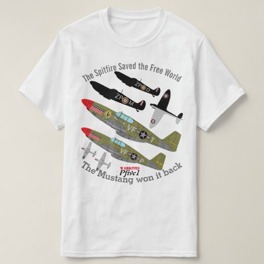 Pfive1 Spitfire P-51 Gewinner T-Shirt (Design vorne)