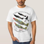 Pfive1 Spitfire P-51 Gewinner T-Shirt (Vorderseite)