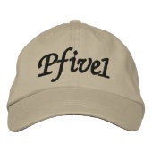 Pfive1 StickHat Bestickte Baseballkappe (Vorderseite)