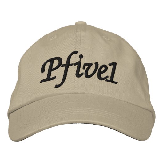 Pfive1 StickHat Bestickte Baseballkappe (Vorderseite)
