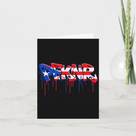 Pfknr Puerto Rico-Flagge Graffiti Coquí Erbe Karte (Vorderseite)