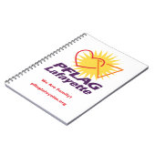 PFLAG Lafayette gezeichnetes Notizbuch (8,5" x Notizblock (Linke Seite)
