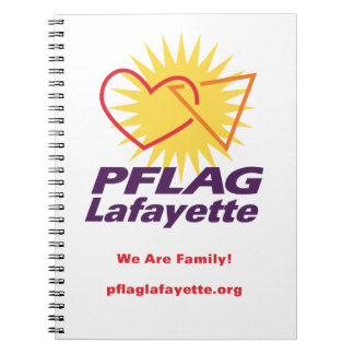 PFLAG Lafayette gezeichnetes Notizbuch (8,5" x Notizblock