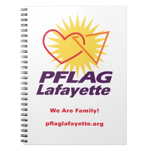PFLAG Lafayette gezeichnetes Notizbuch (8,5" x Notizblock (Vorderseite)