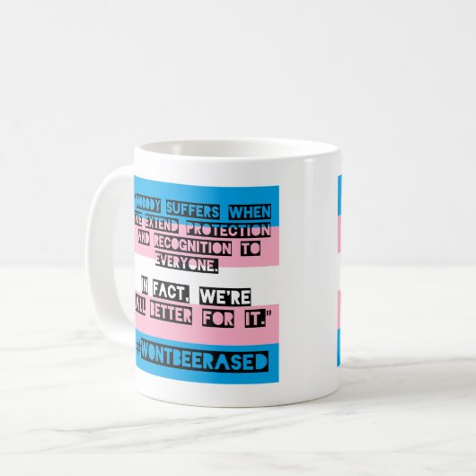 PFLAG OKC #WontBeErased Kaffee-Tasse Kaffeetasse (Vorderseite Links)