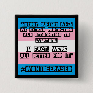 PFLAG OKC #WontBeErased Knopf Button