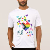 PFLAG Pride Shirt Sport-Tek weißer Hintergrund (Vorderseite)