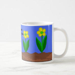 Pflanz Samen im Garten Kaffeetasse