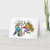 Pflanze A Baum Feiertagskarte (Vorderseite)